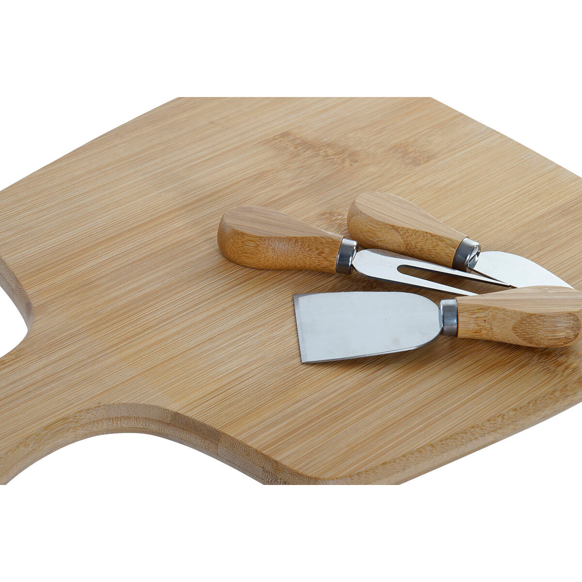 Gourmet Ostbricka i Bambu med Knivset (4 delar)