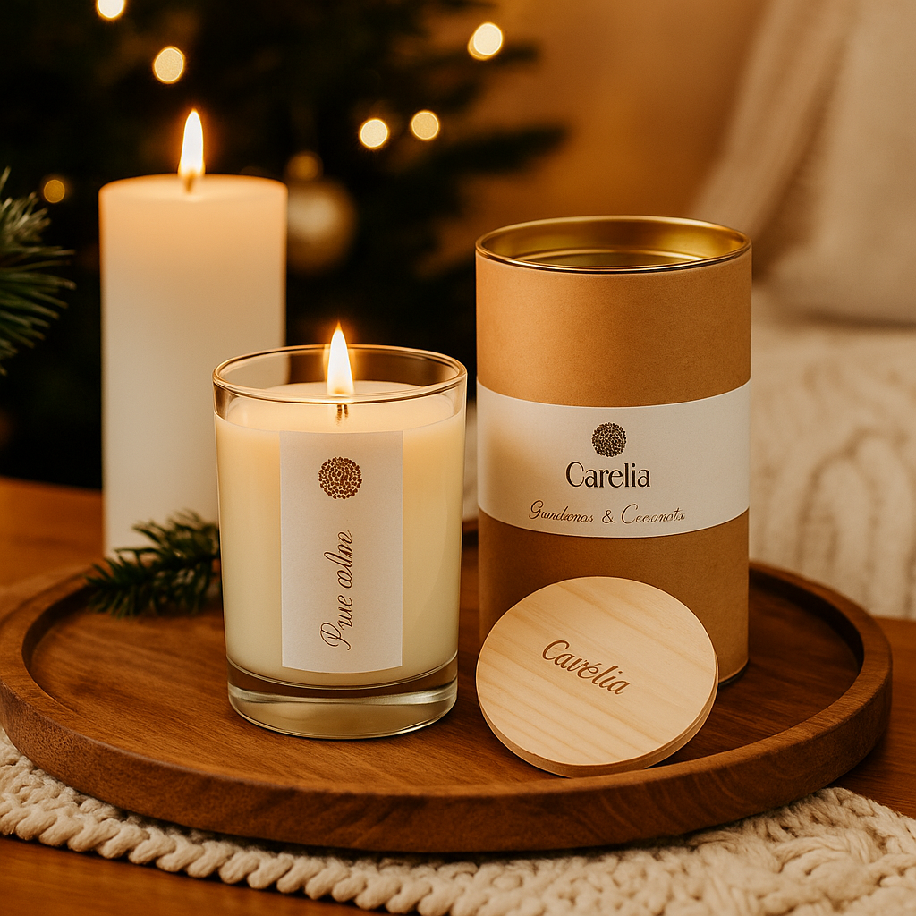 Pura Calma Veganskt Doftljus (Koriander & Gardenia)